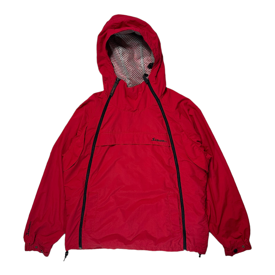 Neoprene Jacket Hoodie Windbreaker Unisex, Red