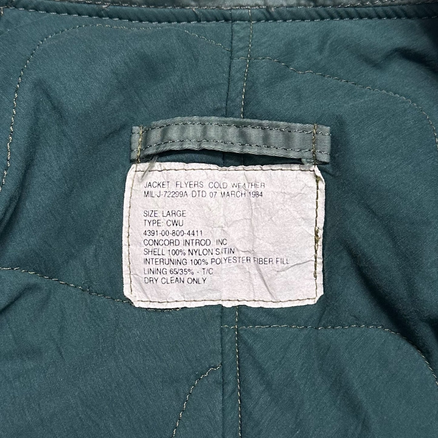 1984 Concord CWU Pilot Jacket