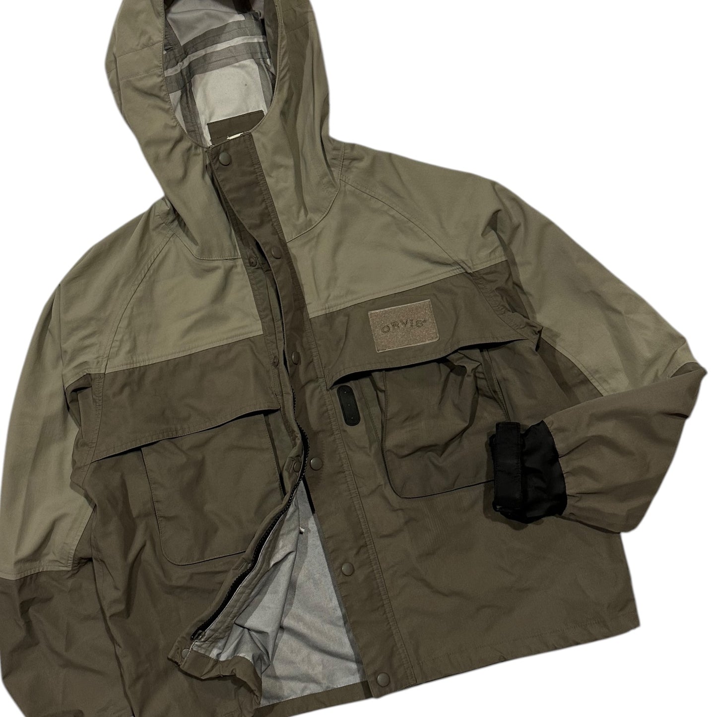 Orvis Khaki Fishing Waterproof Jacket